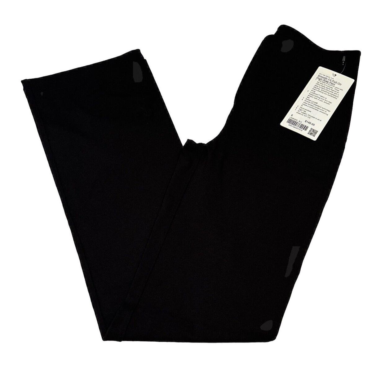 Lululemon Smooth-fit Pull-on HR Pant LW5EGSS Black Size 6