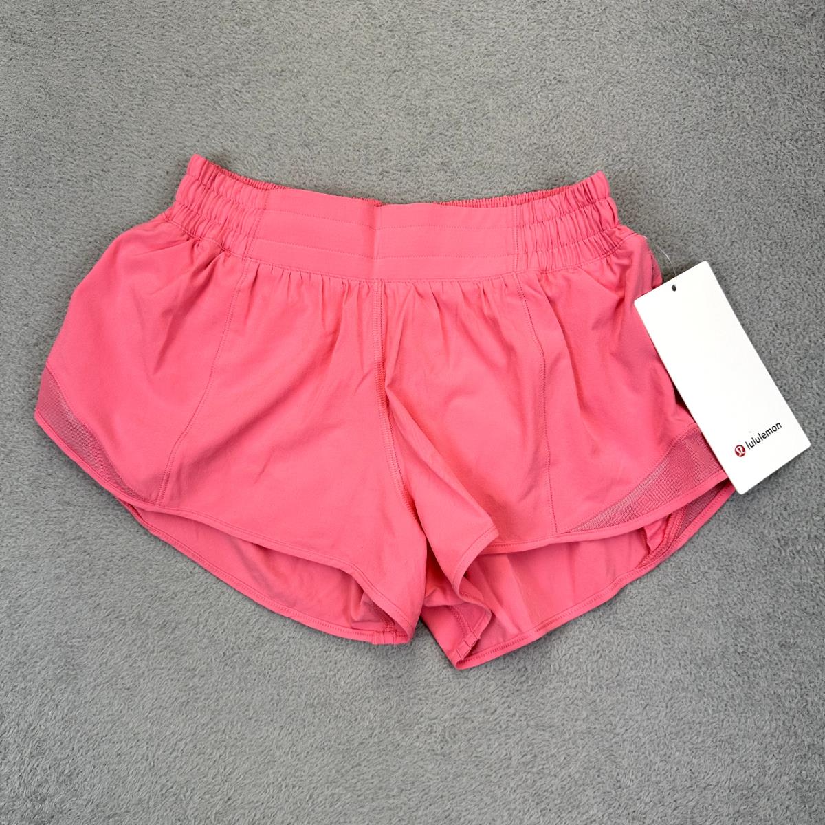 Lululemon Hotty Hot 2.5 LR Lined Short Sakura Pink Womens 4