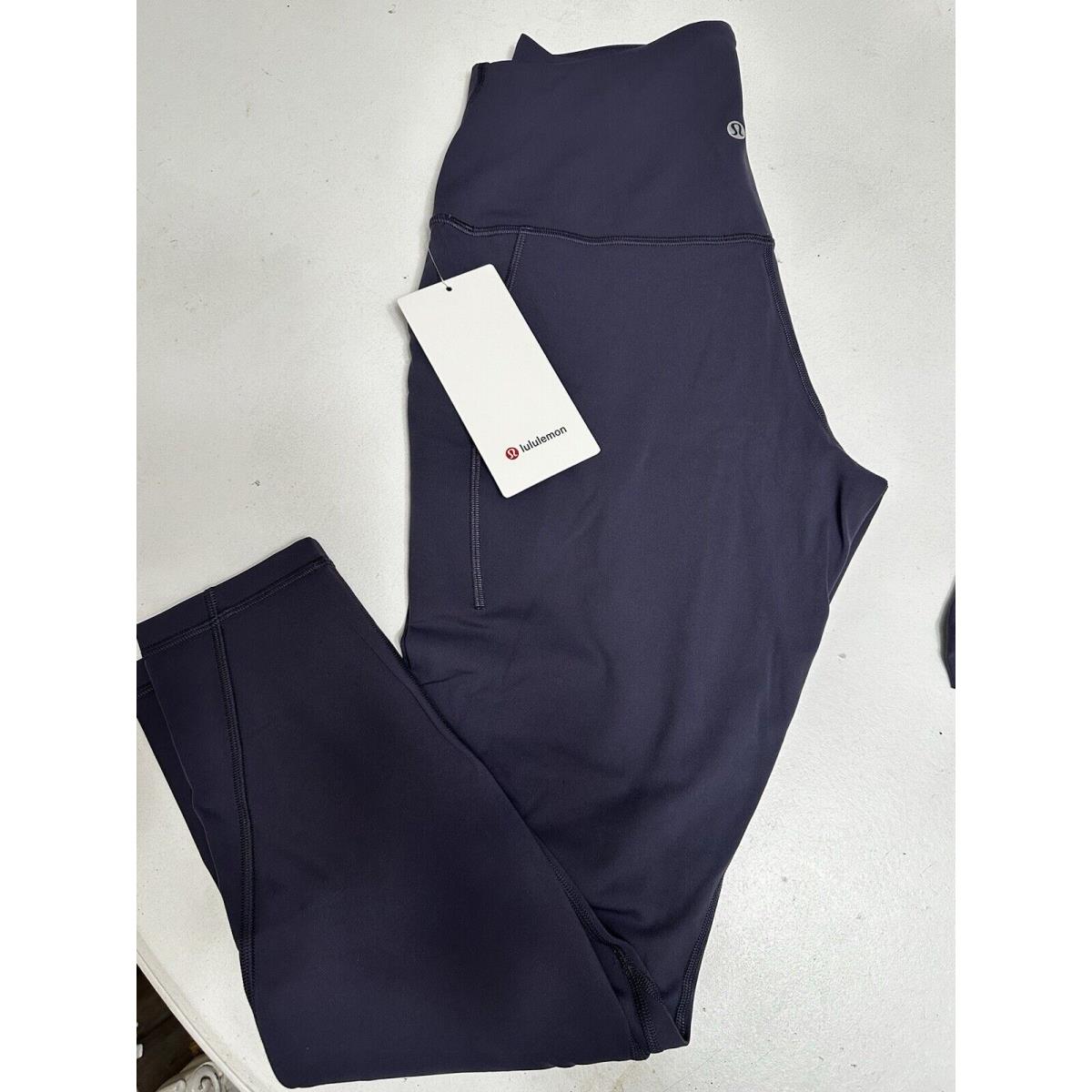 Lululemon Align HR Pant Leggings W/pockets 25 10 Nightfall