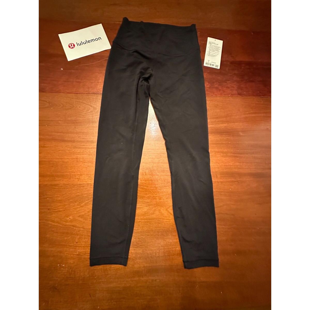 Lululemon Align HR High Rise Pant Black 25 Leggings Womens sz 6