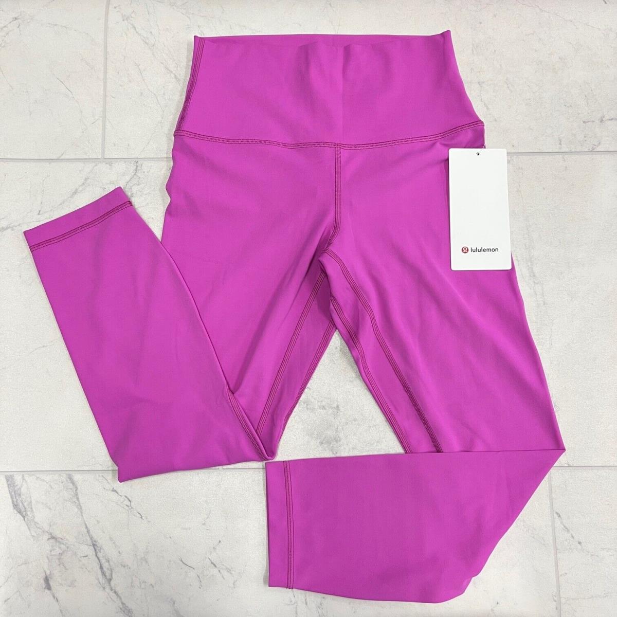 Lululemon Align High Rise Crop 23 In Pow Pink Tone Size: 6