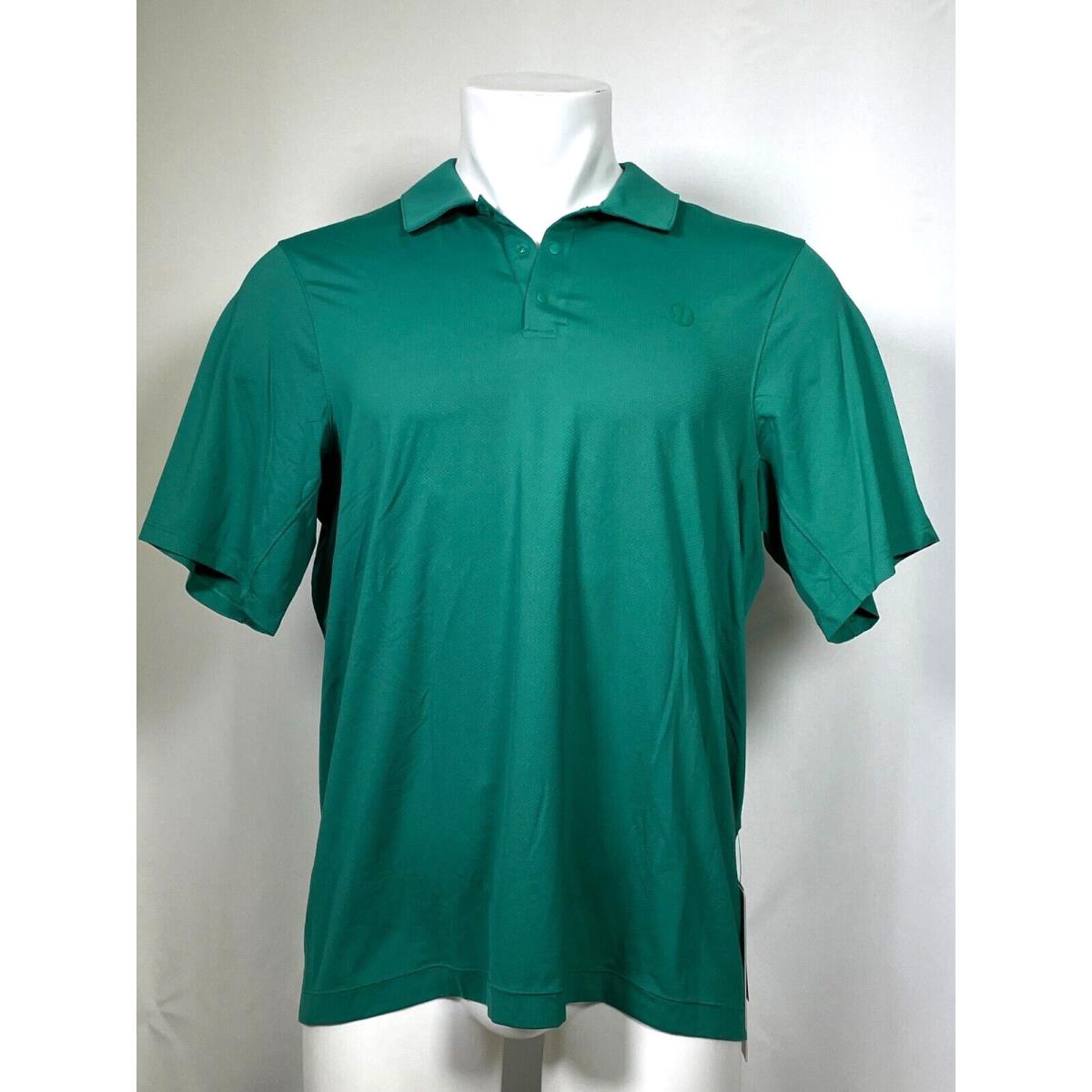 Lululemon Evolution Short-sleeve Green Polo Shirt Men`s Medium