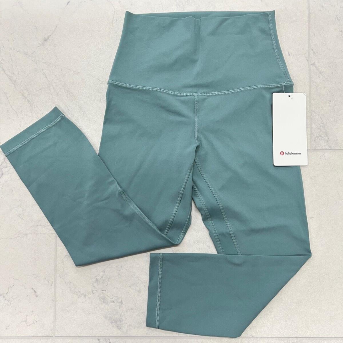 Lululemon Align Shr Crop 21 Leggings In Tidewater Teal Size: 6