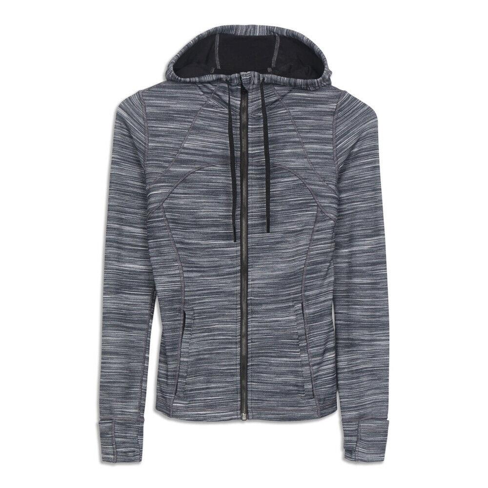 Lululemon Hooded Define Jacket Nulu Striped Spacedye Size 8