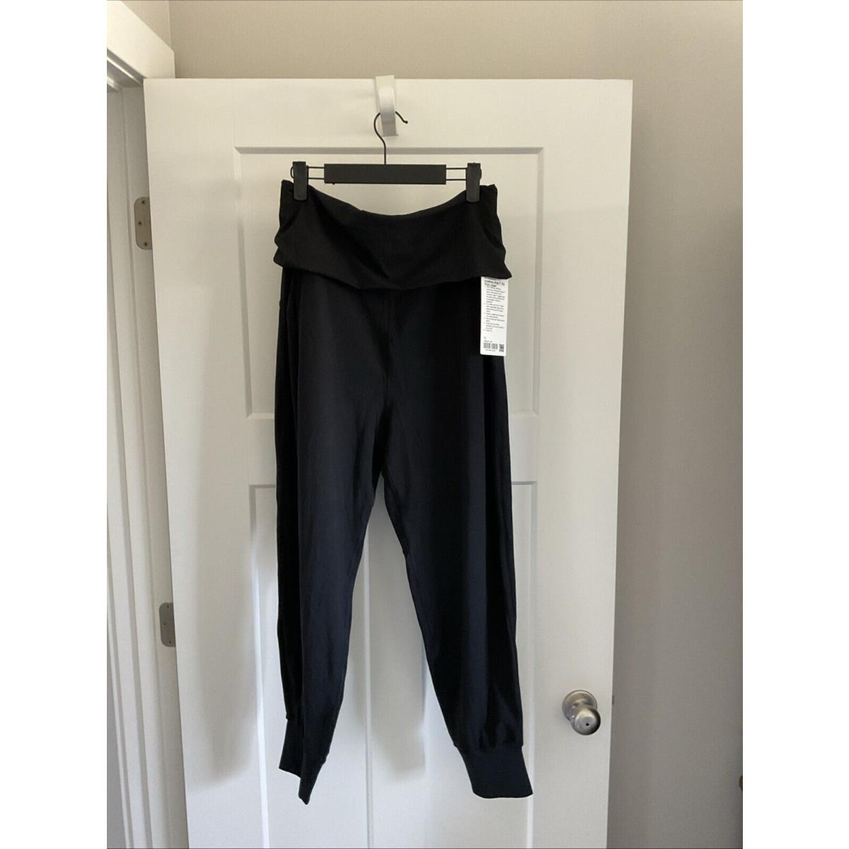 Size 10 Lululemon Align High Rise Ribbed Waist Jogger Full Length Black