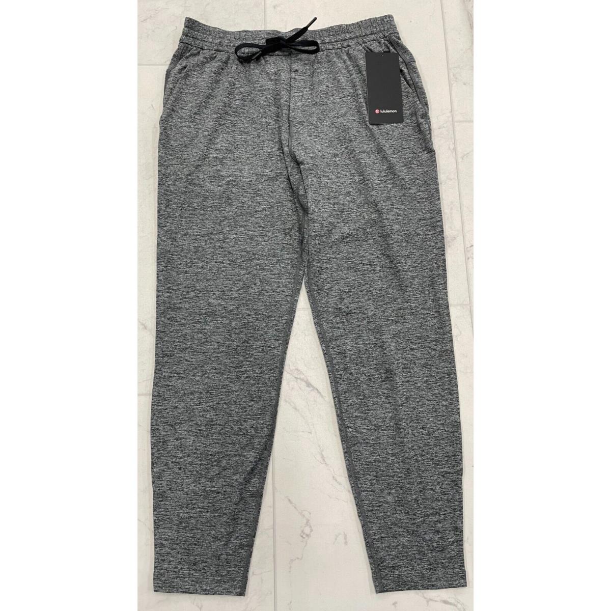 Lululemon Soft Jersey Tapered Pant In Heathered Black Size: Small