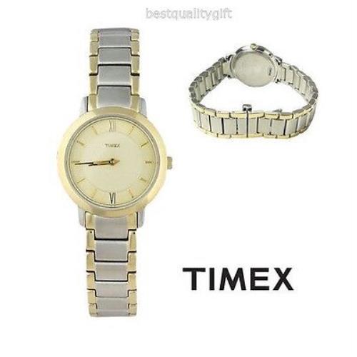 Timex Accent 2 Two Tone Gold Silver Stainless Steel WATCH-T2M544
