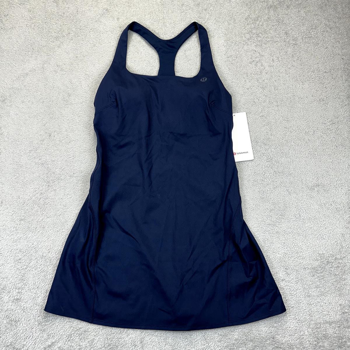 Lululemon Lightweight Tennis Dress Womens Size 8 True Navy Blue