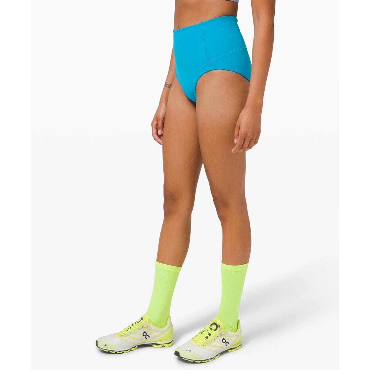 Women s Lululemon Swift Speed Race Brief - Turquoise Size 4