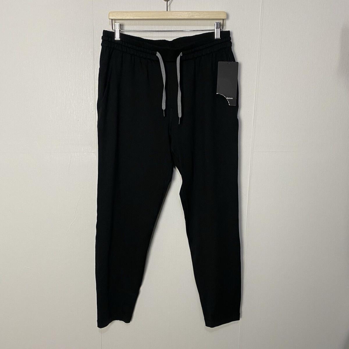 Lululemon Men s Soft Jersey Tapered Pant In Black Sweat Wicking Size Large