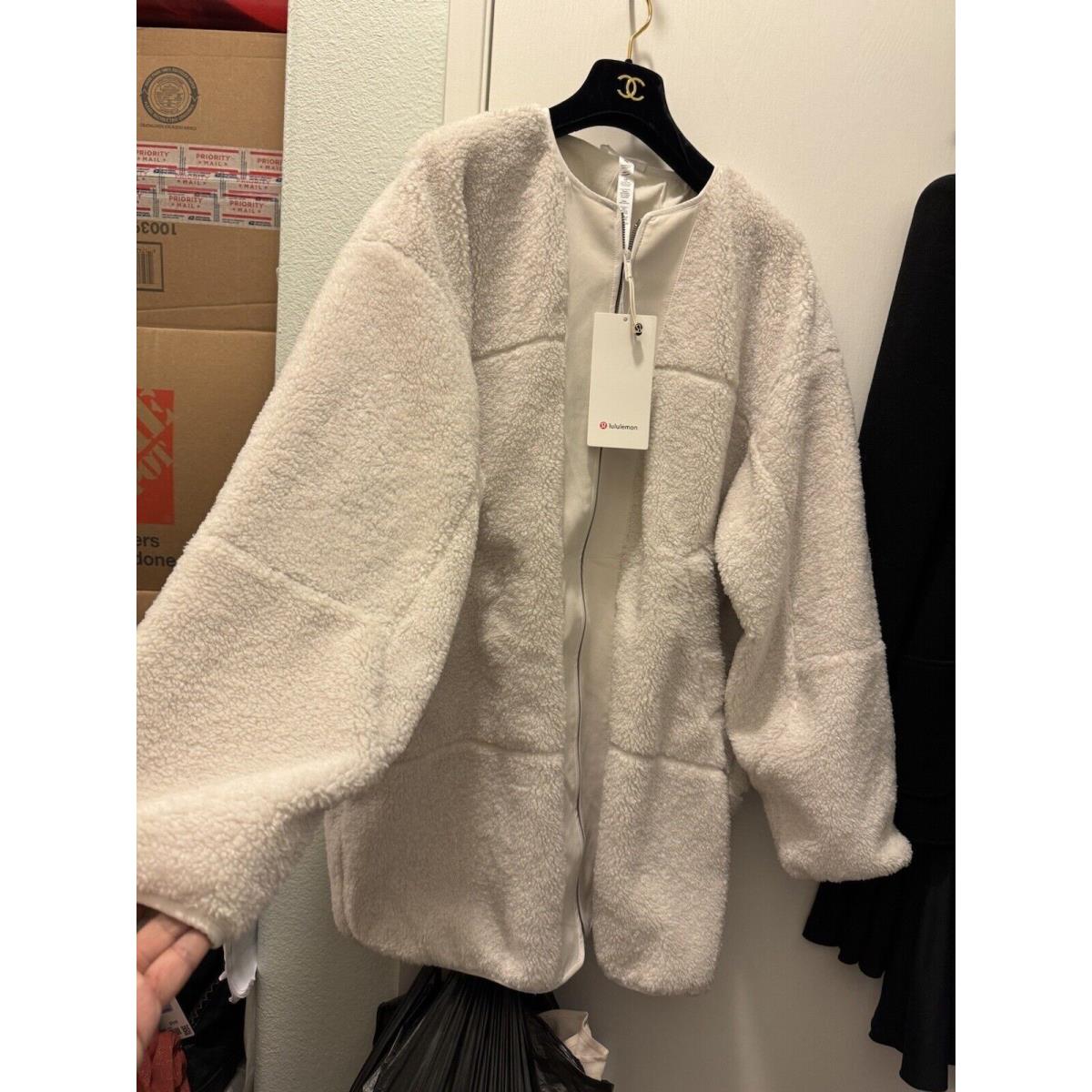 Lululemon Luon Logo Soft Plush Sherpa Polartec Warm Fleece Sweatshirt Jacket