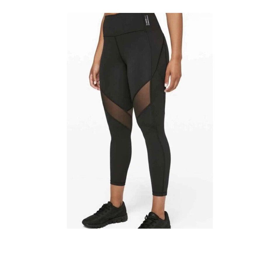 Lululemon Women Stronger as One Tight X Barry`s Black Size 4