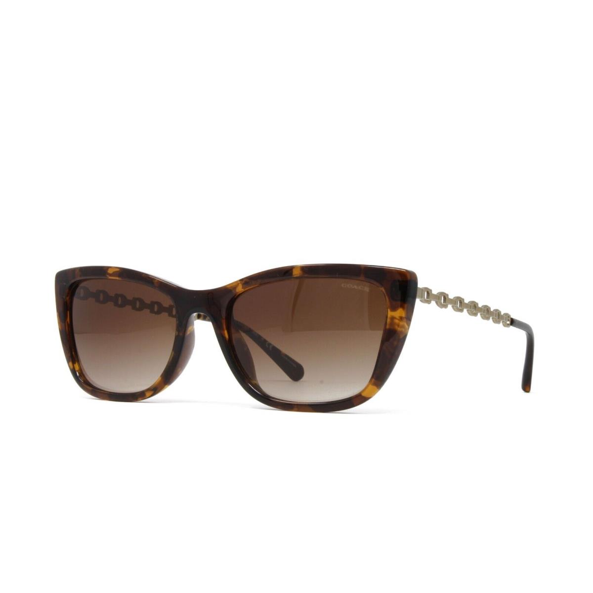 Coach Sunglasses Women`s Cat Eye HC8257U 512013 Dark Tortoise 55mm