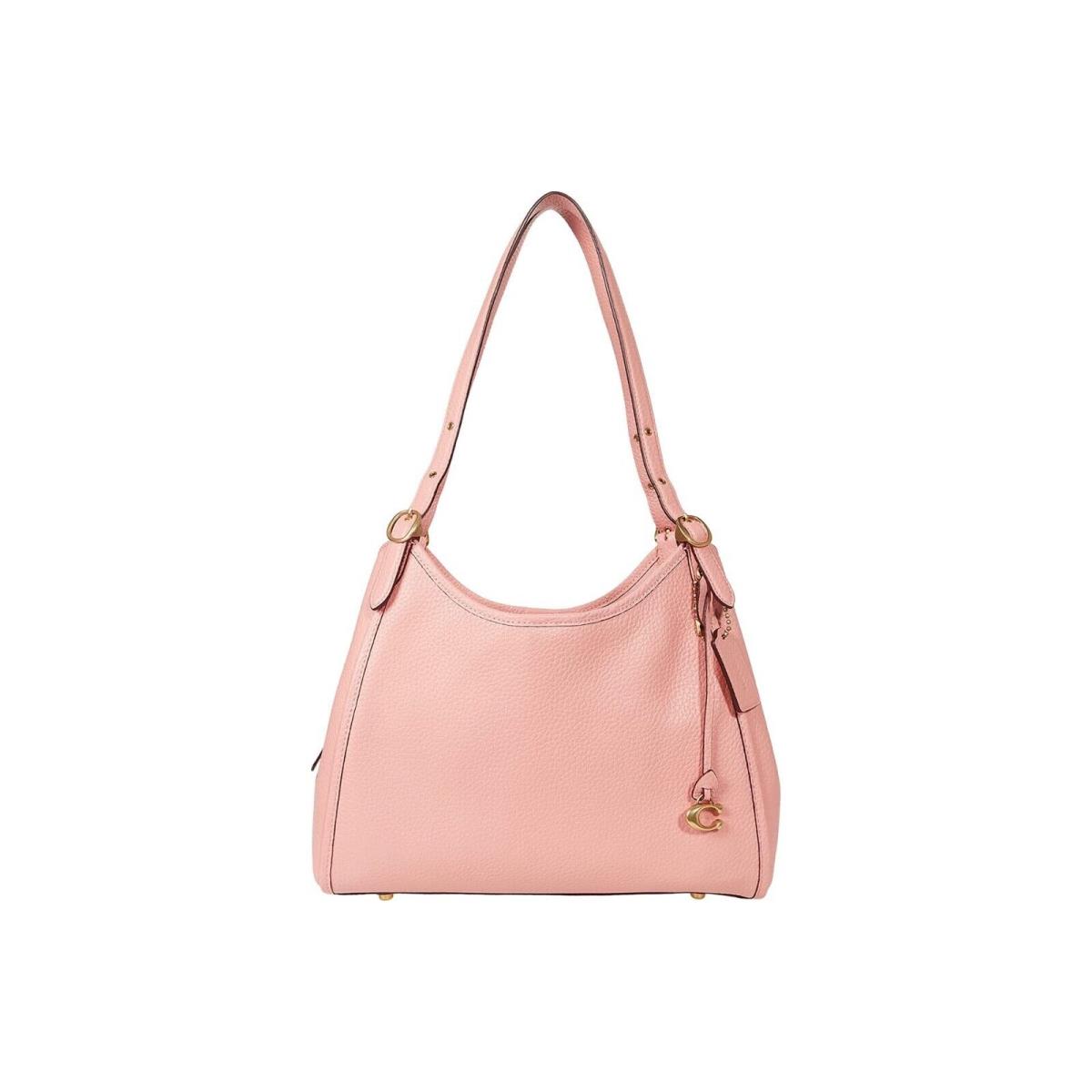 Coach Lori Leather Shoulder Bag Candy Pink