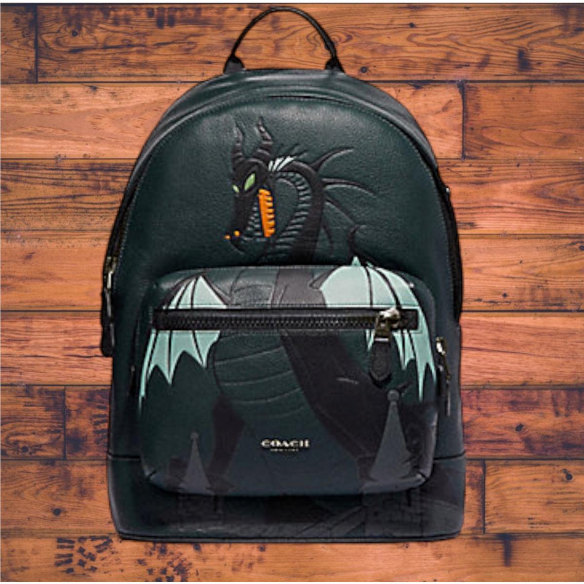 Disney X Coach West Backpack w Maleficent Dragon Motif CC043 Villains