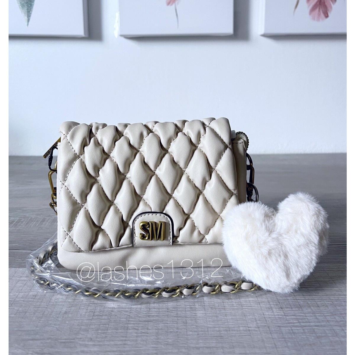 Steve Madden Bag Bmuffy Quilted Crossbody Clutch - Beige