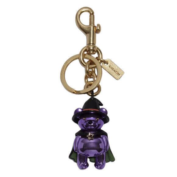 Coach Witch Keychain Teddy Bear Key Crossbody Bag Purse Tote Charm Halloween