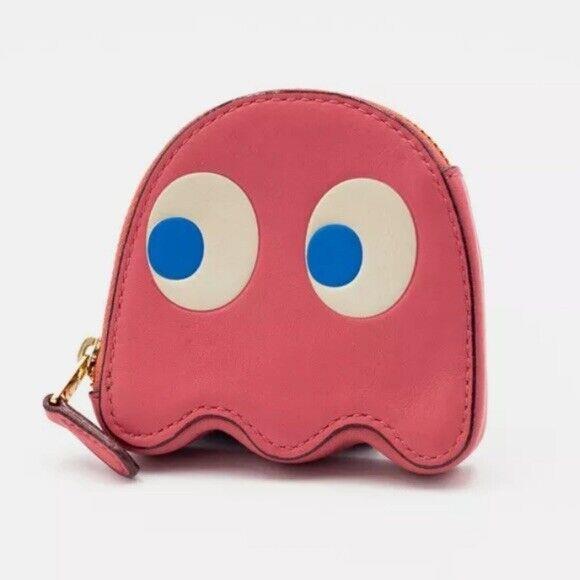 Coach Pac Man Ghost Coin Purse Wallet F73165 - Pink