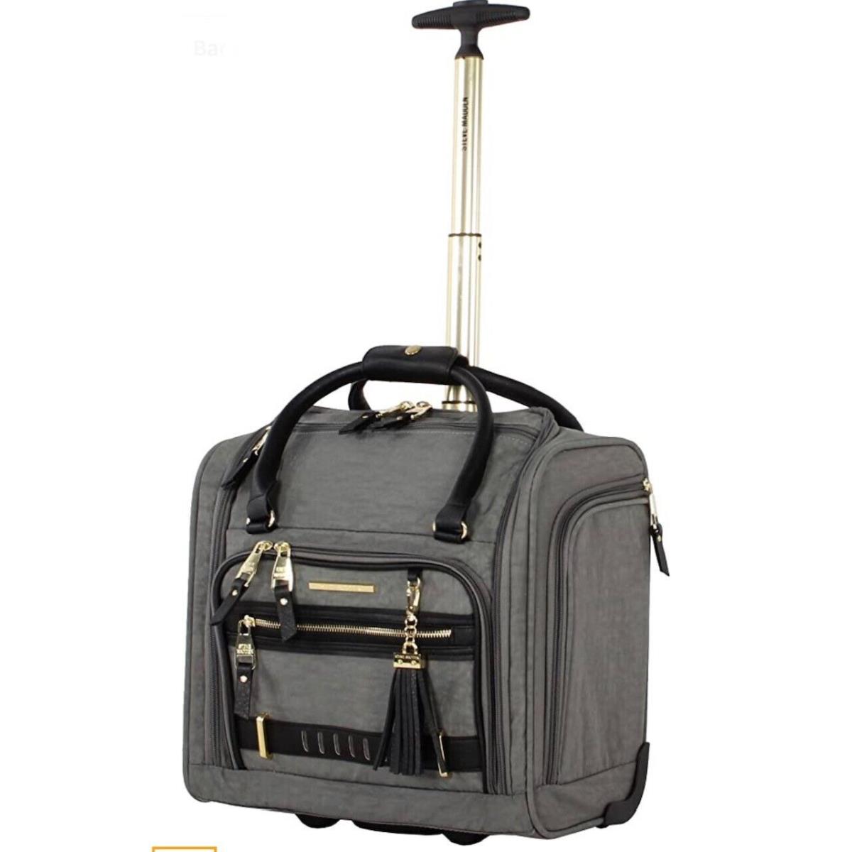 Underseat Wheeled Bag 15 Carryon Gray Peek A Boo by Steve Madden