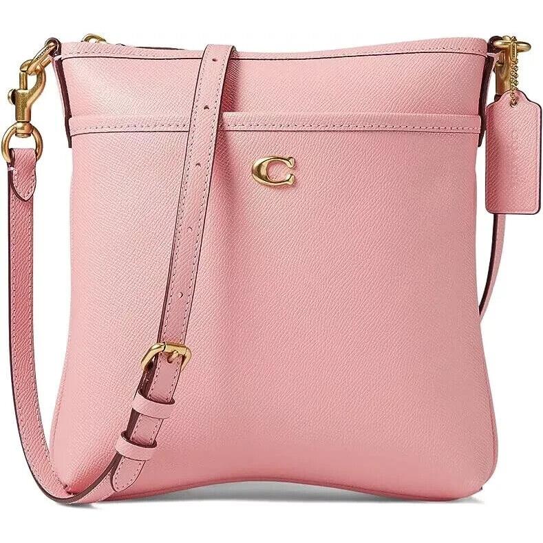 Coach Cross Grain Leather Kitt Bubblegum One Size