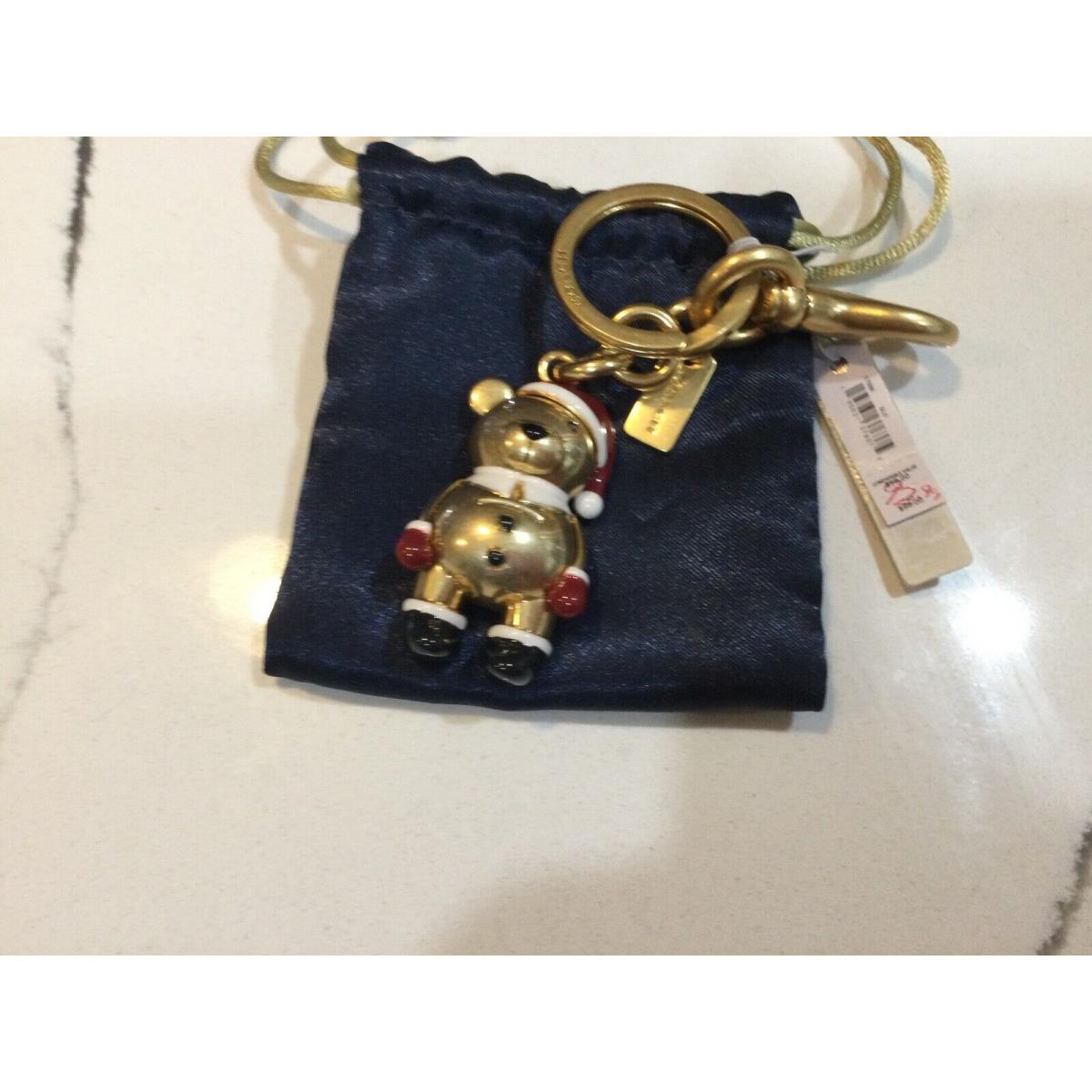 Coach Christmas Bear Keyring Handbag Fob-retails