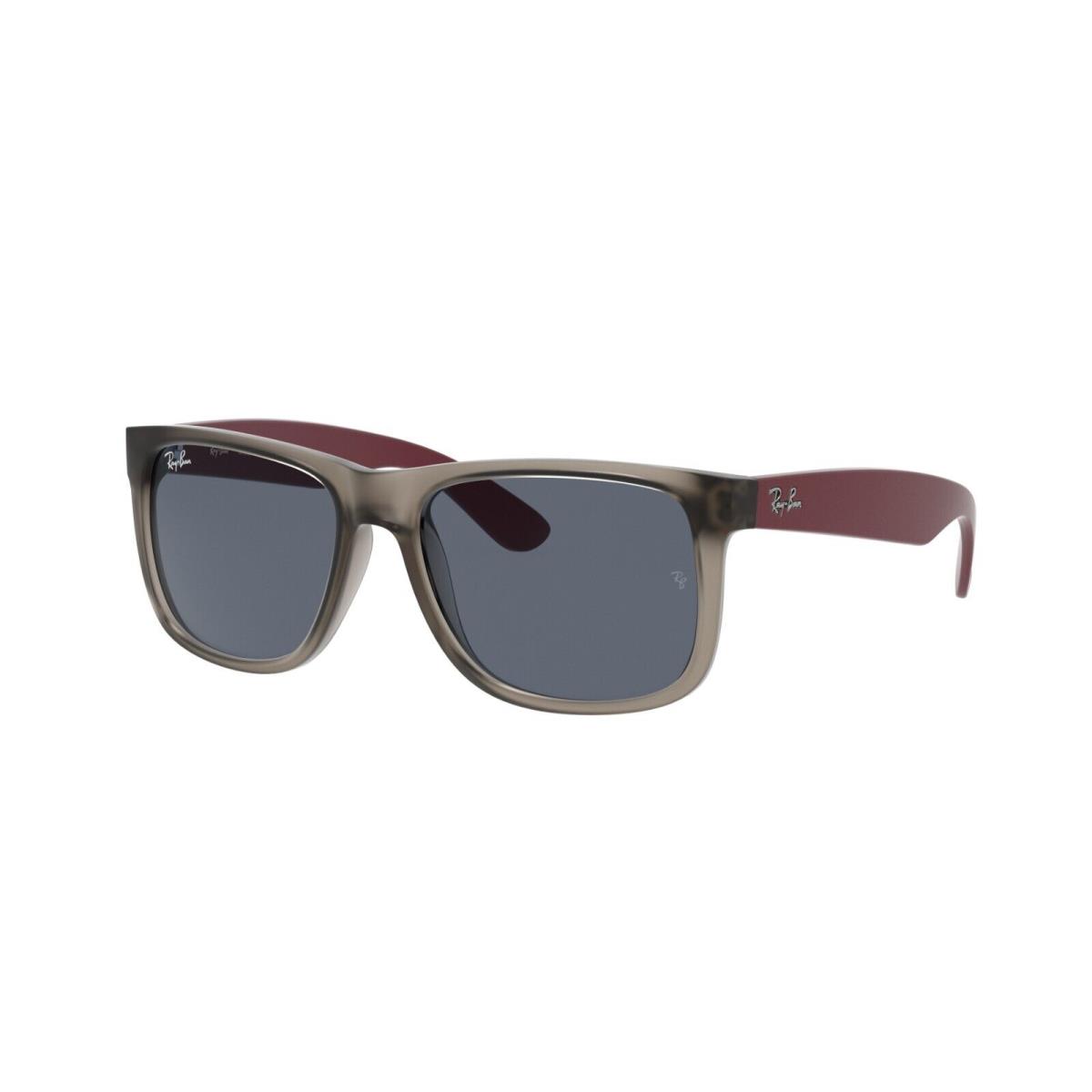 Ray Ban Sunglasses Justin RB4165 650987 Transparent Grey Dark Grey 55mm - Frame: Gray, Lens: Gray