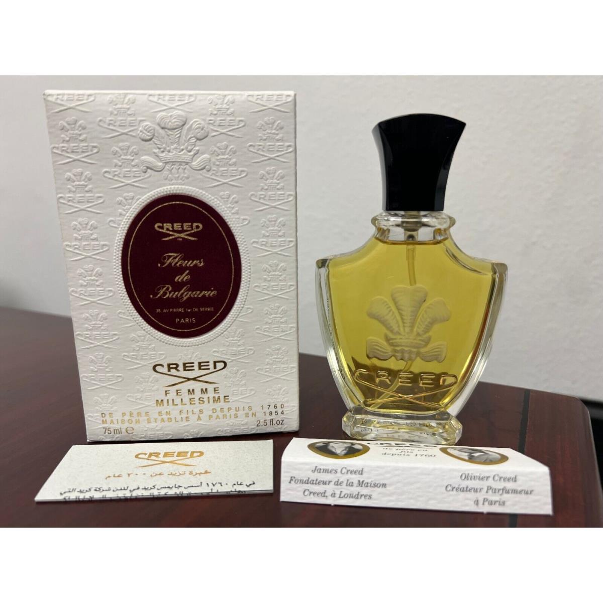 2005 Creed Fleurs DE Bulgarie 2.5 Oz/ 75 ML Millesime Spray Batch Pgs P1P05