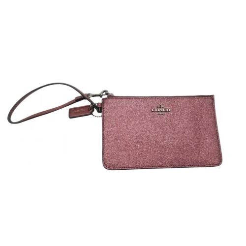 Coach Purple Glitter Wristlet