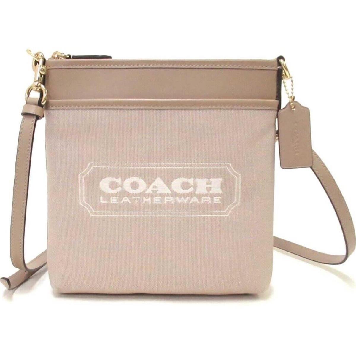 Coach Badge Jacquard Kitt Crossbody