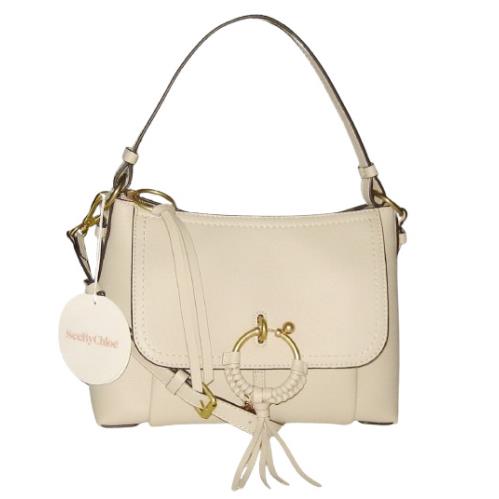 See By Chloe Joan Leather Shoulder Bag Crossbody Cement Beige