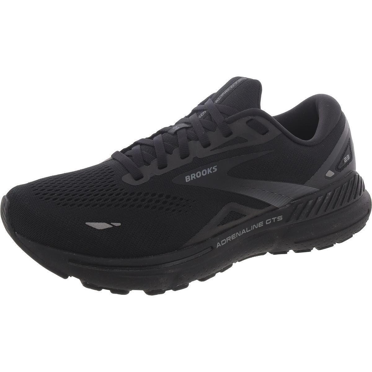 Brooks Womens Adrenaline Gts 23 Mesh Running Training Shoes Sneakers Bhfo 4856 - Black/Black/Ebony