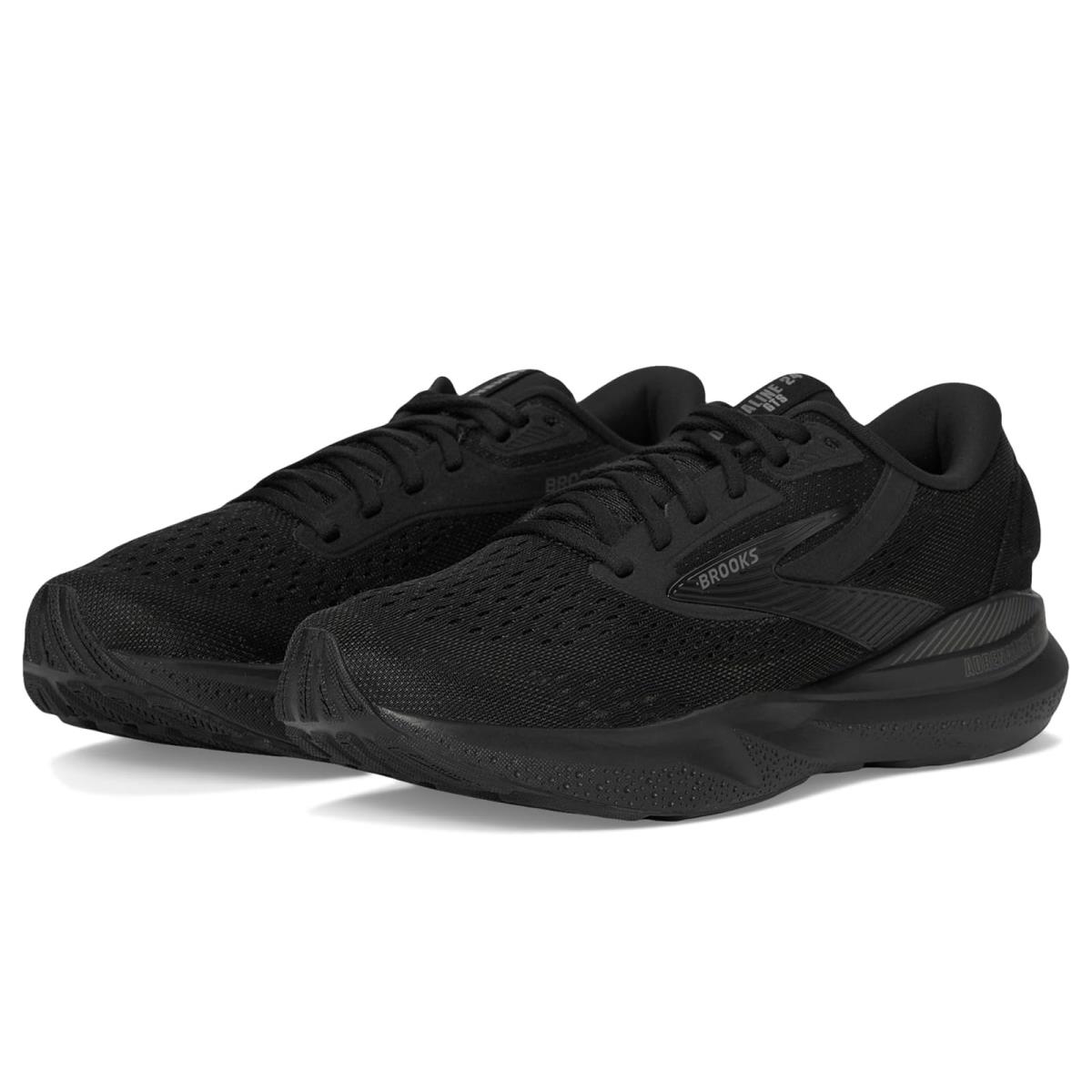 Woman`s Sneakers Athletic Shoes Brooks Adrenaline Gts 24 - Black/Black/Ebony