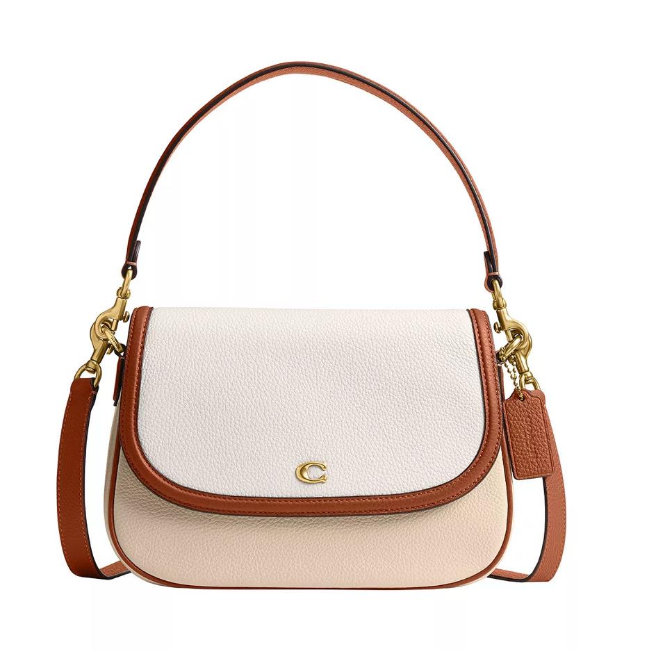 Coach Legacy Colorblock Leather Shoulder Bag B4/IVORY M