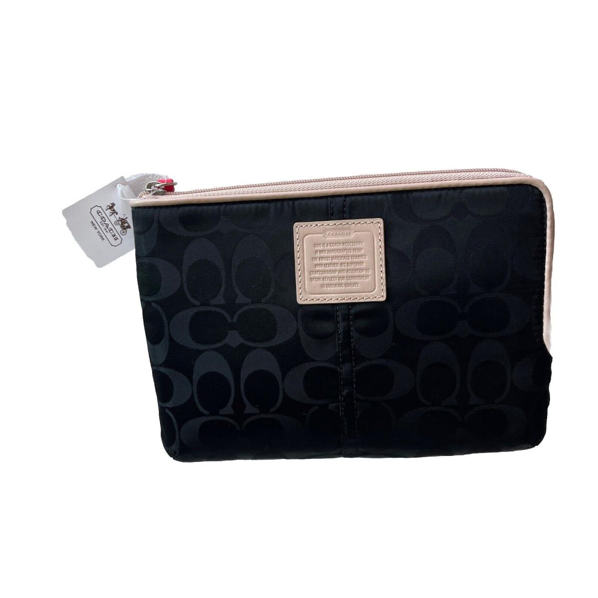 Coach Legacy Weekend Signature Nylon Sleeve Case Pouch 65857 Black