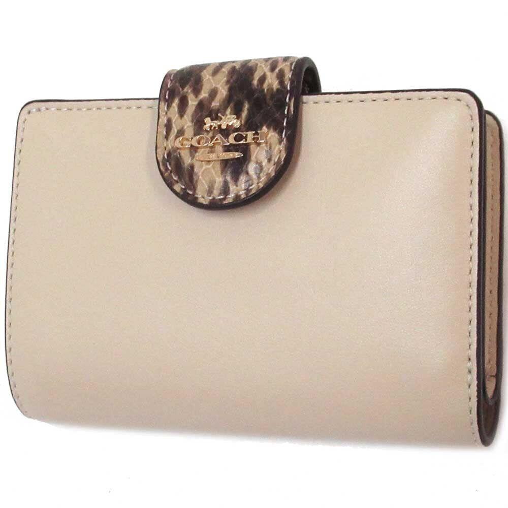 Coach Medium Corner Zip Wallet In Colorblock Style No. CB866 Ivory m