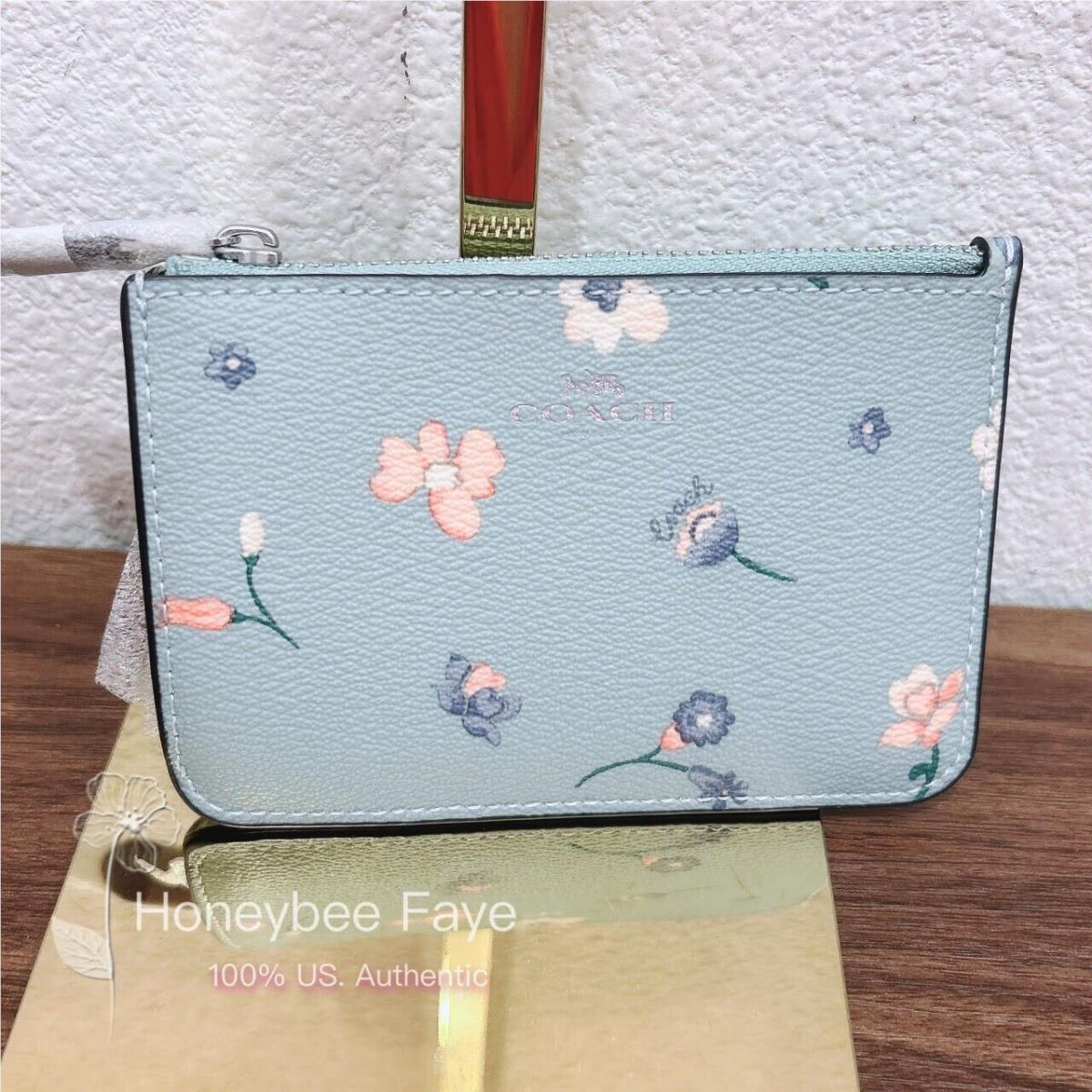 Coach CI672G Key Pouch with Mystical Floral Print
