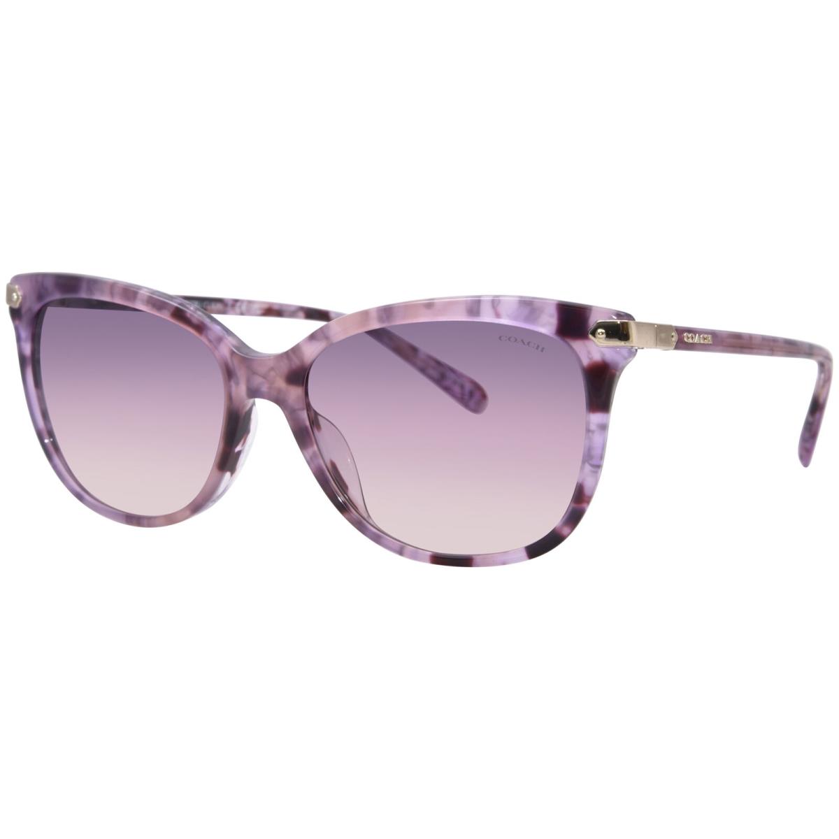 Coach CL926 HC8378U 5777U6 Sunglasses Women`s Iris Tortoise/purple Gradient 57mm