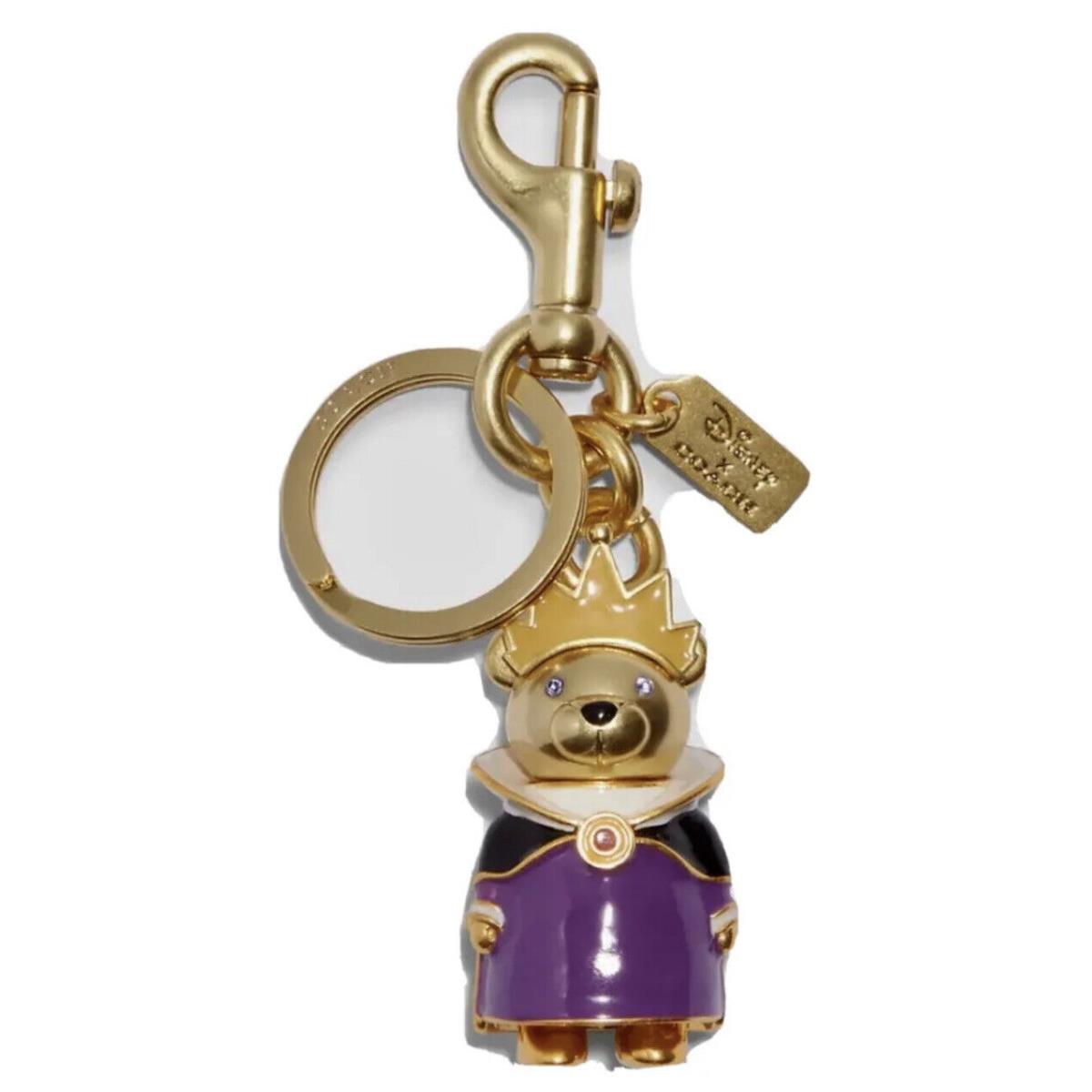 Coach x Disney Evil Queen Bear Bag Charm Key Ring CC 345