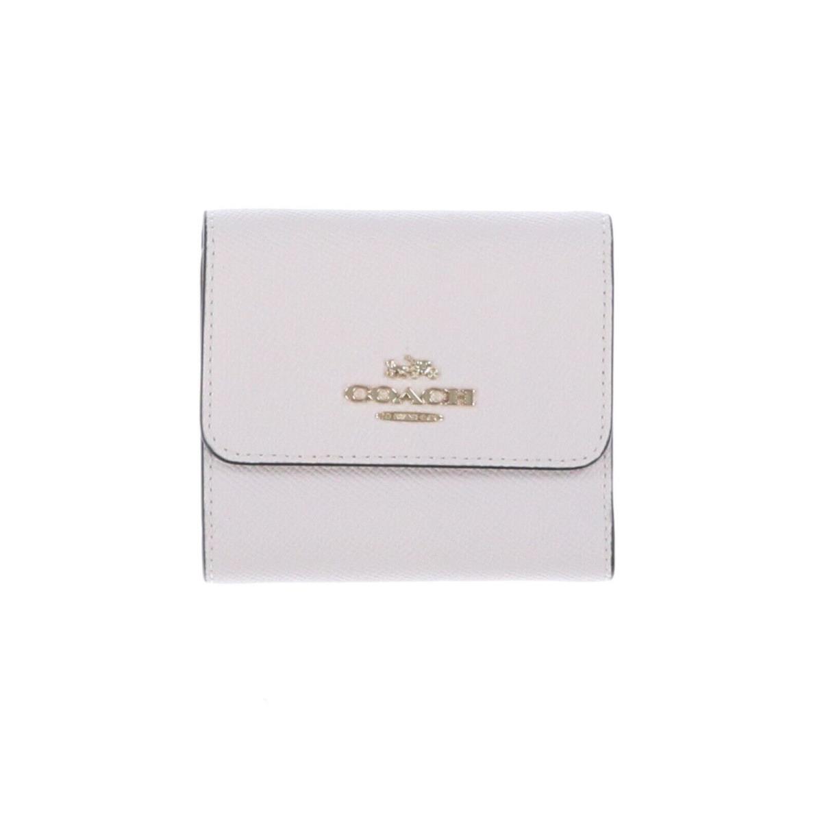 Coach Small Trifold Wallet Logo Card Chalk Floral Cluster Print Interior