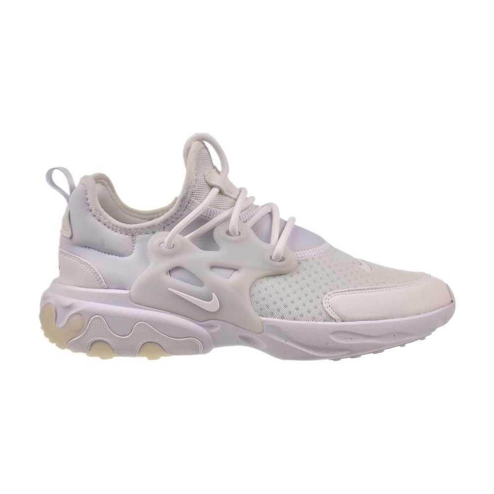 Nike React Presto GS Big Kids` Shoes Triple White bq4002-100 - White