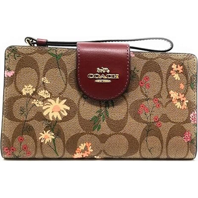 Coach Women`s Tech Wallet in Signature Canvas