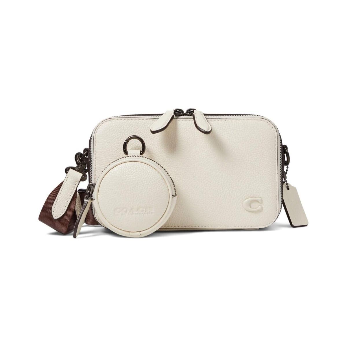 Coach B6736 Charter Slim Pebble Leather Sculpted C Hardware Branding Crossbody