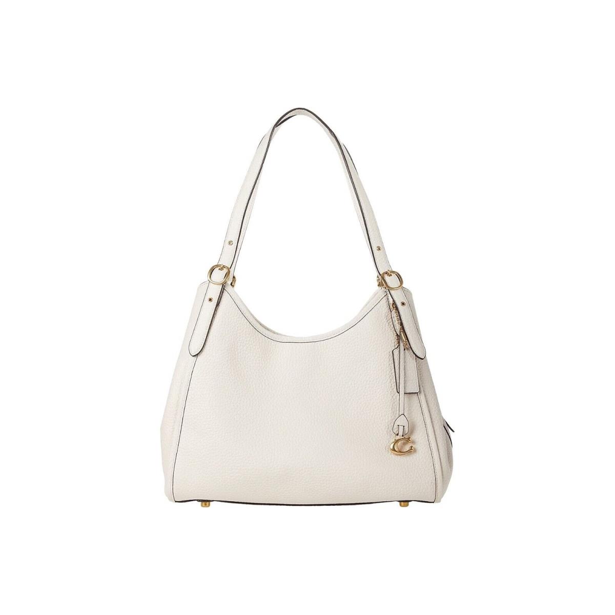 Coach Lori Leather Shoulder Bag Chalk