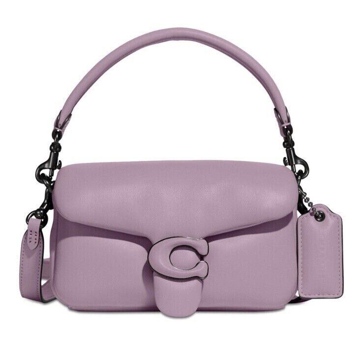 Coach Leather Pillow Tabby 18 Shoulder Bag Ice Purple