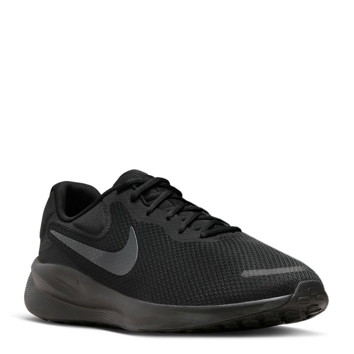 Men`s Nike Revolution 7 Running Shoe - Extra Wide Width FB8501-001 Black/black