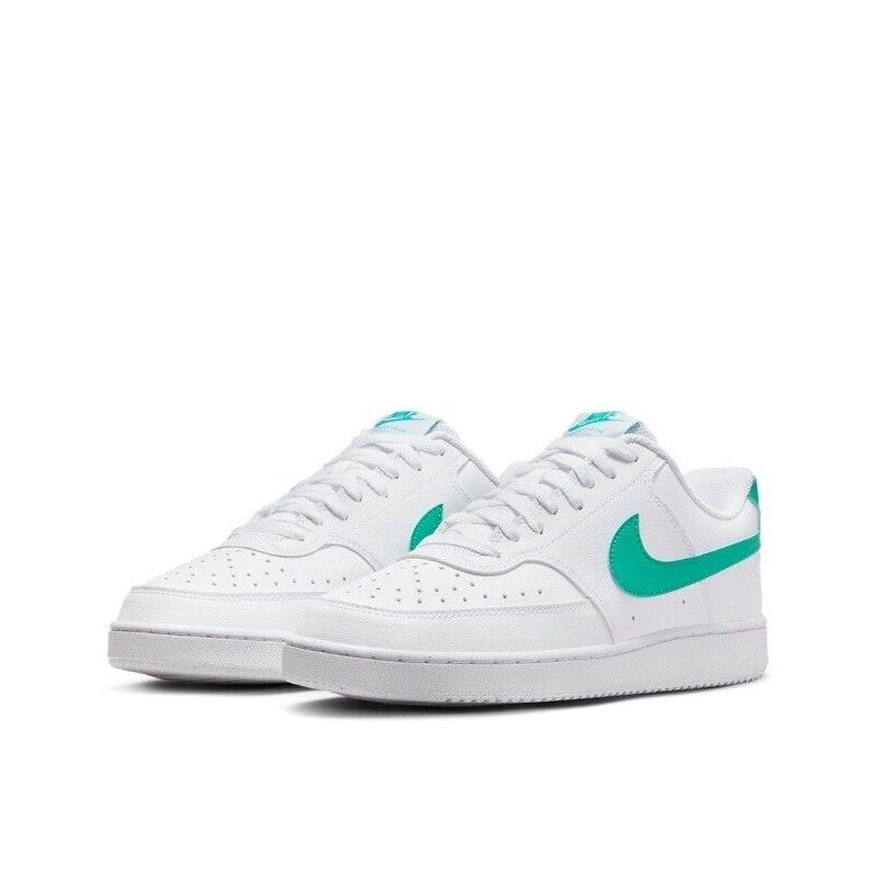 Men Nike Court Vision Low NN Lifestyle Sneakers Shoeswhite/clear Jade DH2987-109 - White/Clear Jade