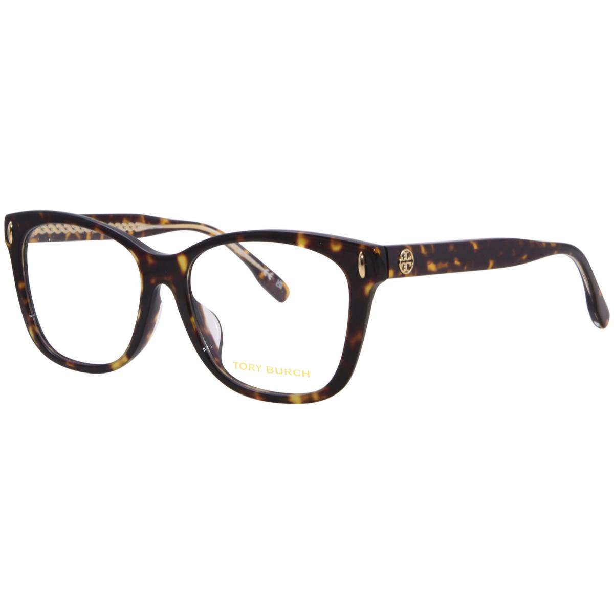 Tory Burch TY2136U 1728 Eyeglasses Frame Women`s Dark Tortoise Full Rim 54mm