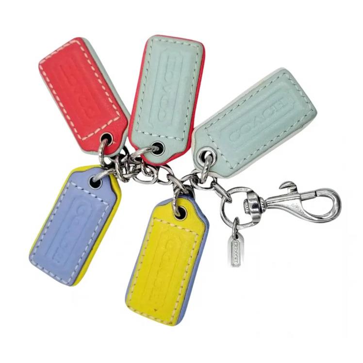 Coach Signature Multicolor Hang Tag Bag Charm