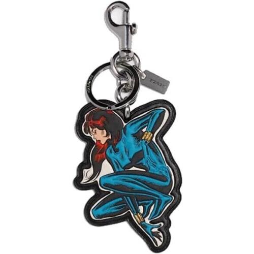 Coach Marvel Black Widow Bag Charm Key Fob