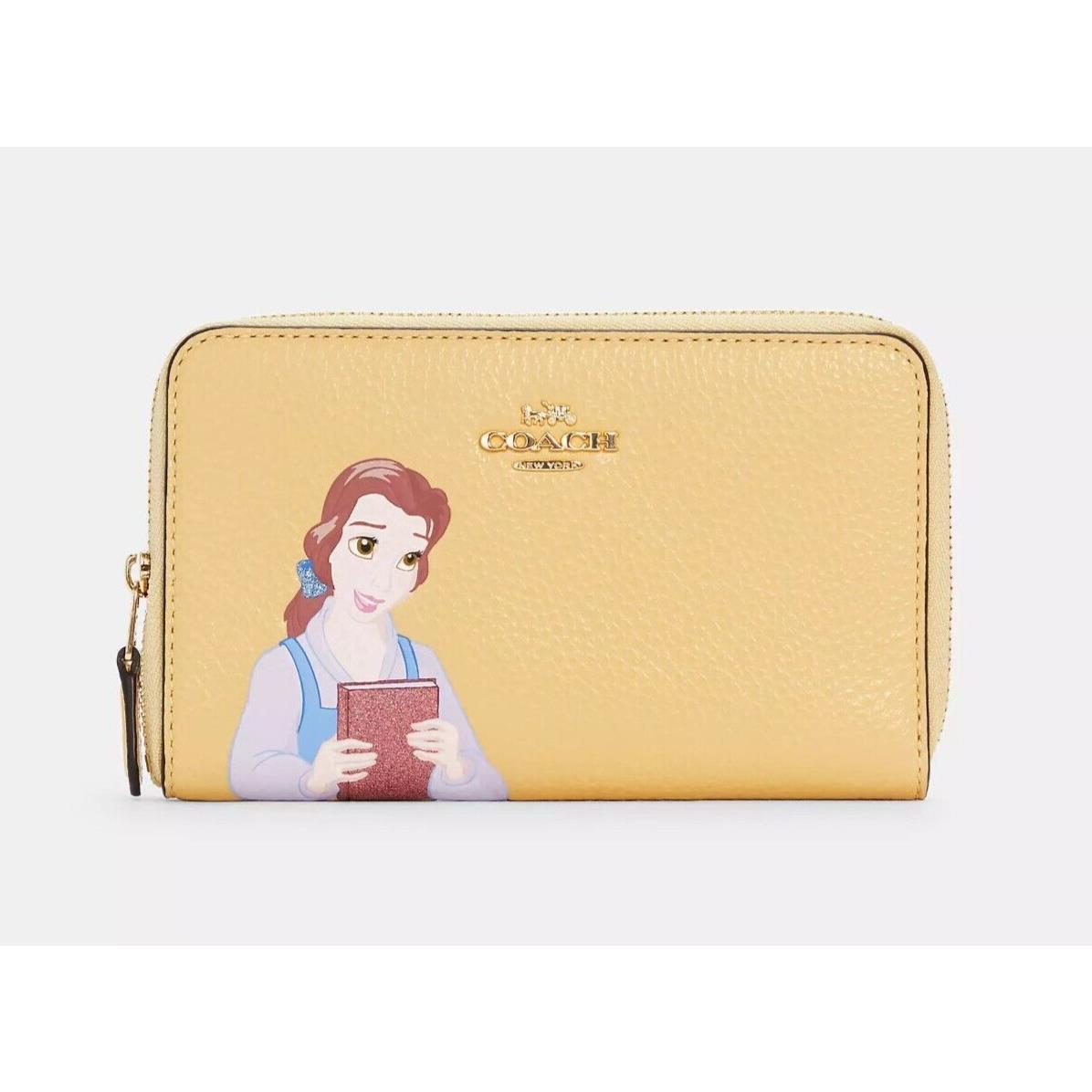 Disney X Coach Medium Id Zip Around Wallet with Belle